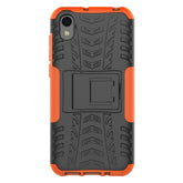 Shockproof  PC + TPU Tire Pattern Case for Huawei Honor 8s, with Holder